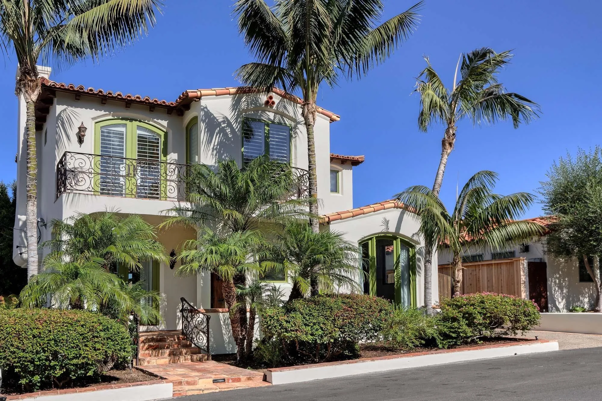 front view of house with a street