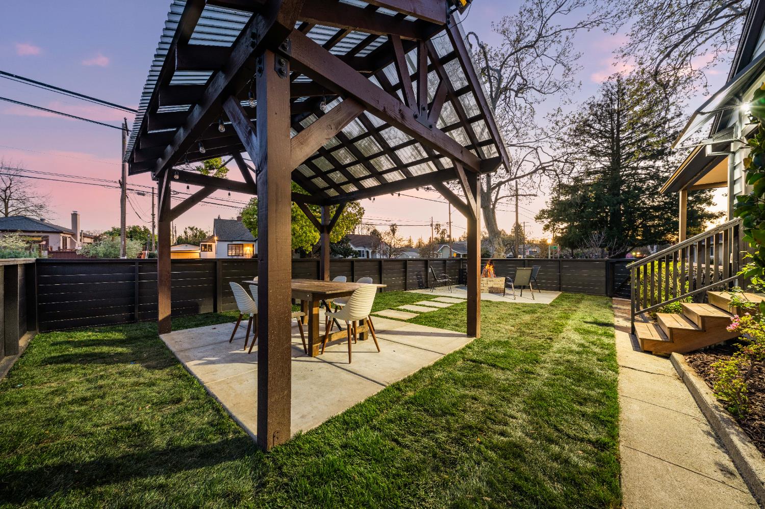 5401 J Street Sacramento, CA 95819 - Photo 55 of 71 a view of a garden with sitting area