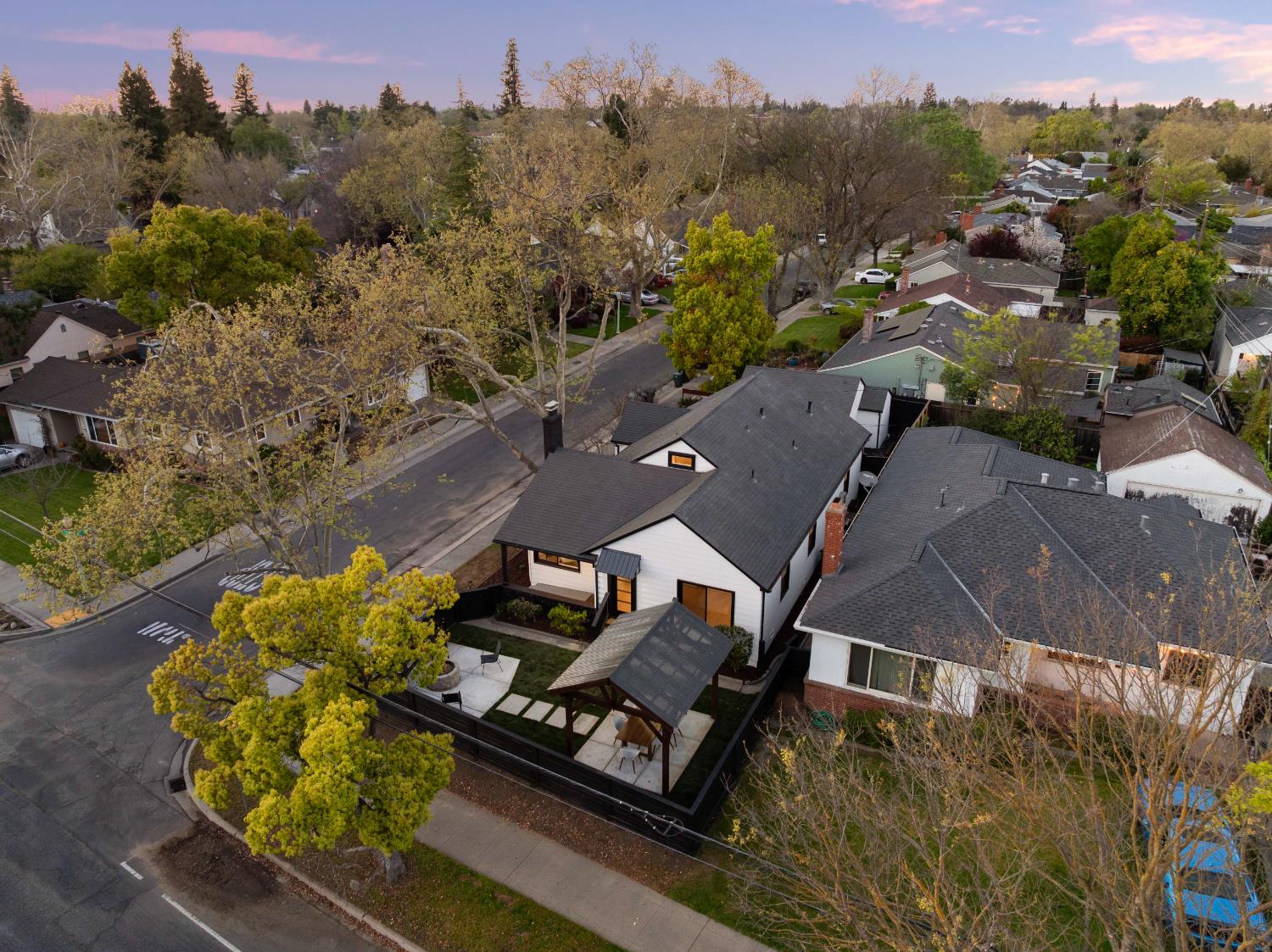 5401 J Street Sacramento, CA 95819 - Photo 66 of 71 an aerial view of a house with a mountain