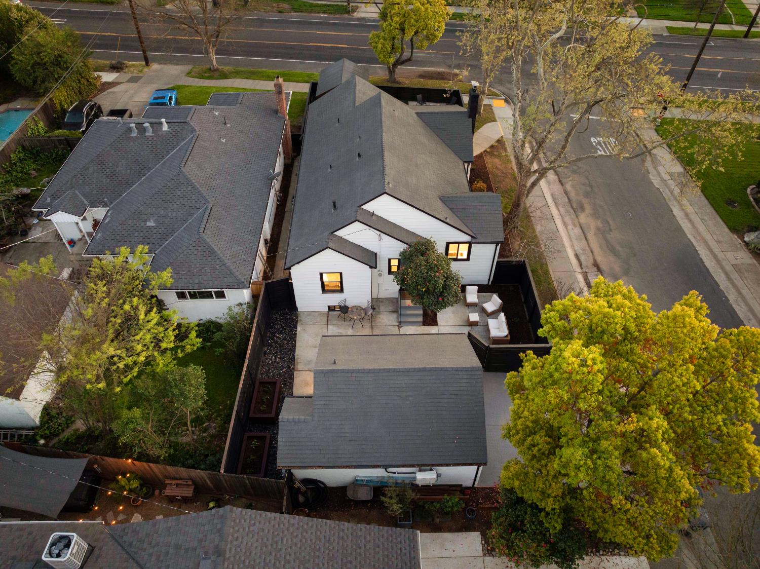5401 J Street Sacramento, CA 95819 - Photo 71 of 71 an aerial view of a house with a yard