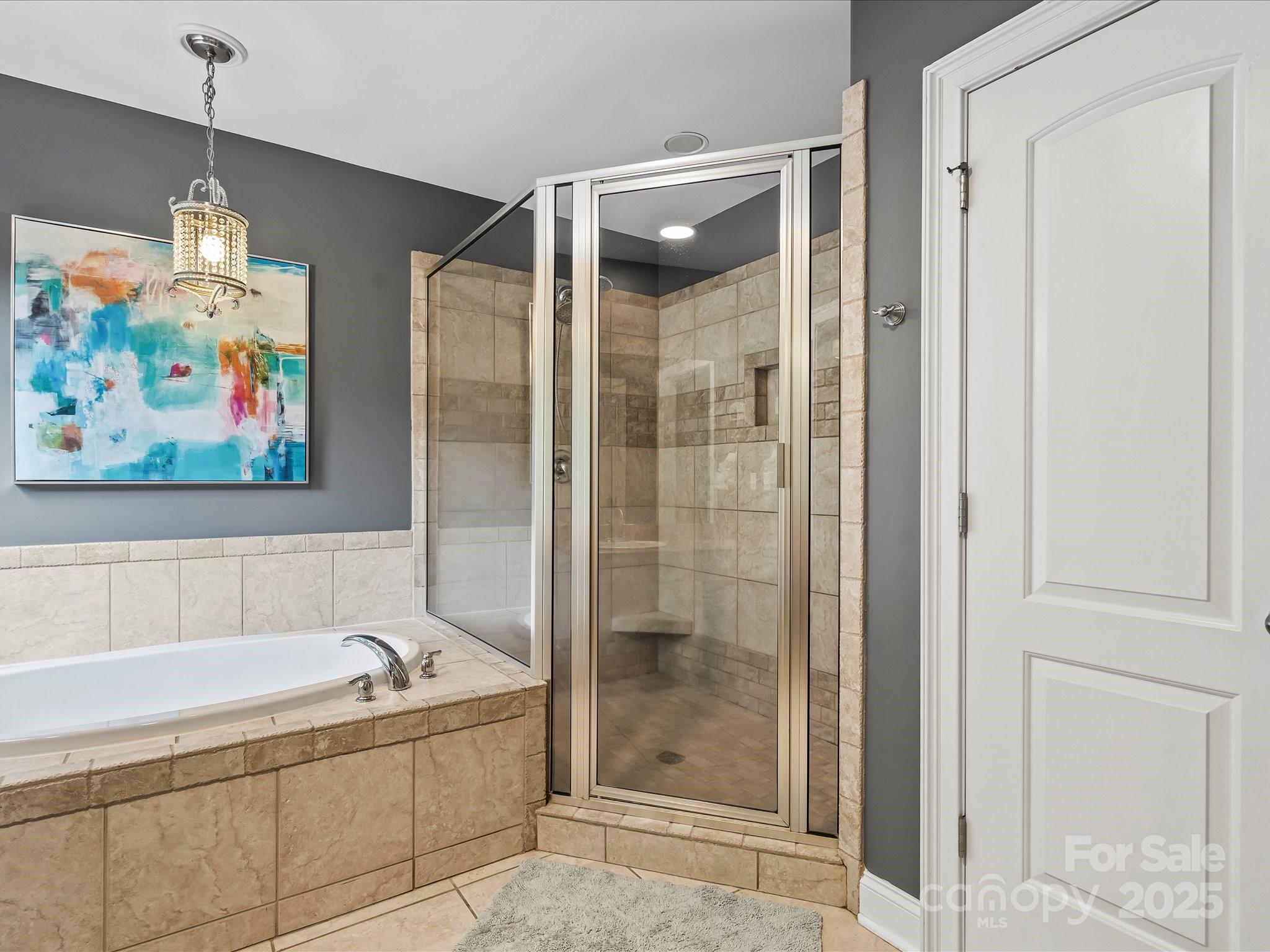 172 Beaten Path Road Mooresville, NC 28117 - Photo 19 of 48 a bathroom with a bathtub and a shower