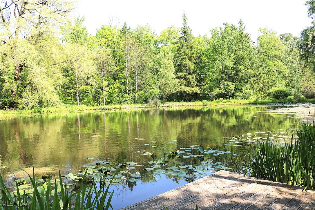 14485 Bass Lake Road Newbury, OH 44065 - Photo 2 of 22 Dock area featuring a water view and a forest view