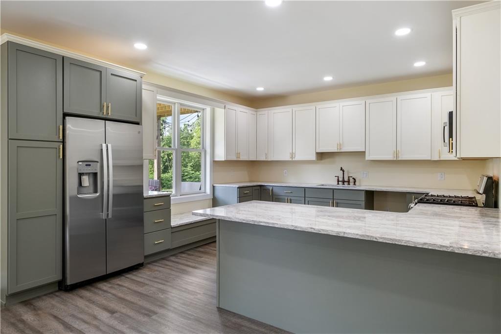 3396 5 Points Road Indiana, PA 15701 - Photo 39 of 49 a kitchen with stainless steel appliances granite countertop a refrigerator a sink and a stove