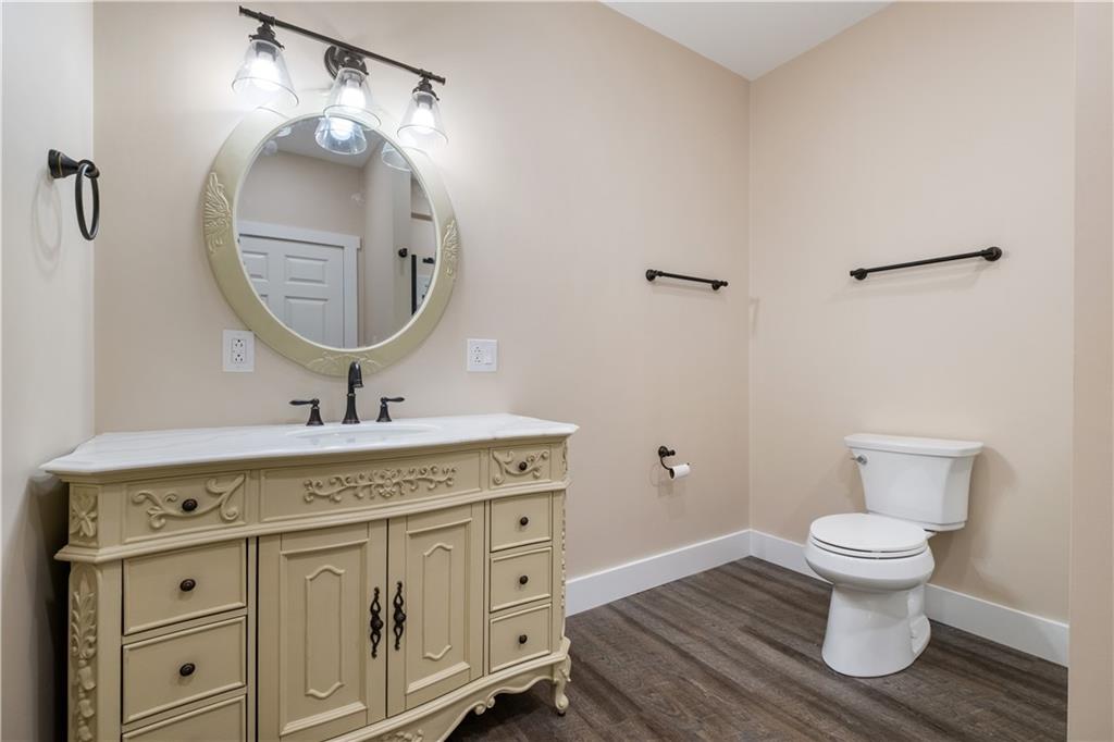 3396 5 Points Road Indiana, PA 15701 - Photo 44 of 49 a bathroom with a toilet a sink and mirror