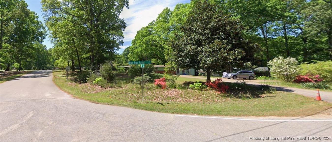 5813 Oak Forest Drive Raleigh, NC 27616 - Photo 8 of 10 a view of a backyard with large trees