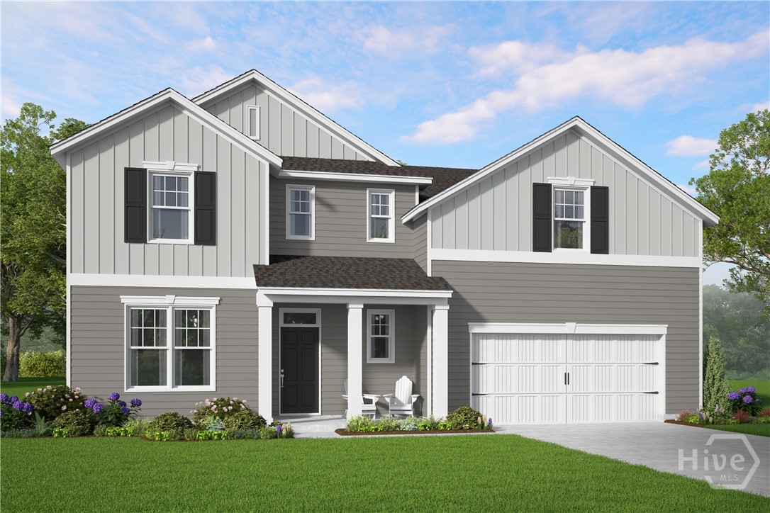 Rendering is meant to be representative of home; Not to be identical.