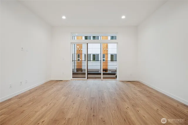 a view of a white building