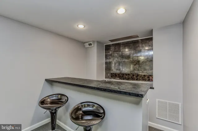 a close view of door space and