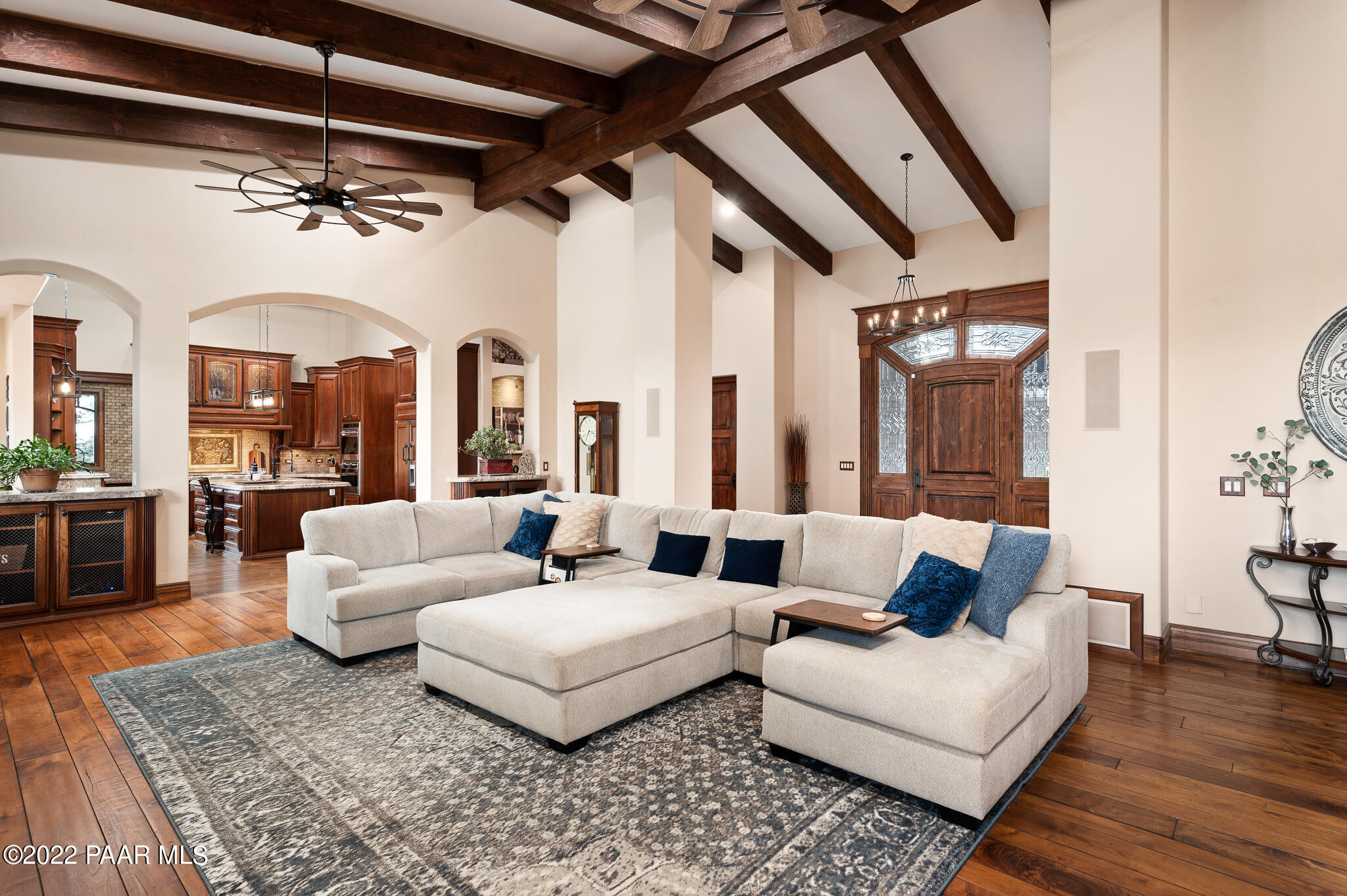 5350 West Three Forks Road Prescott, AZ 86305 - Photo 18 of 90 a living room with furniture and wooden floor