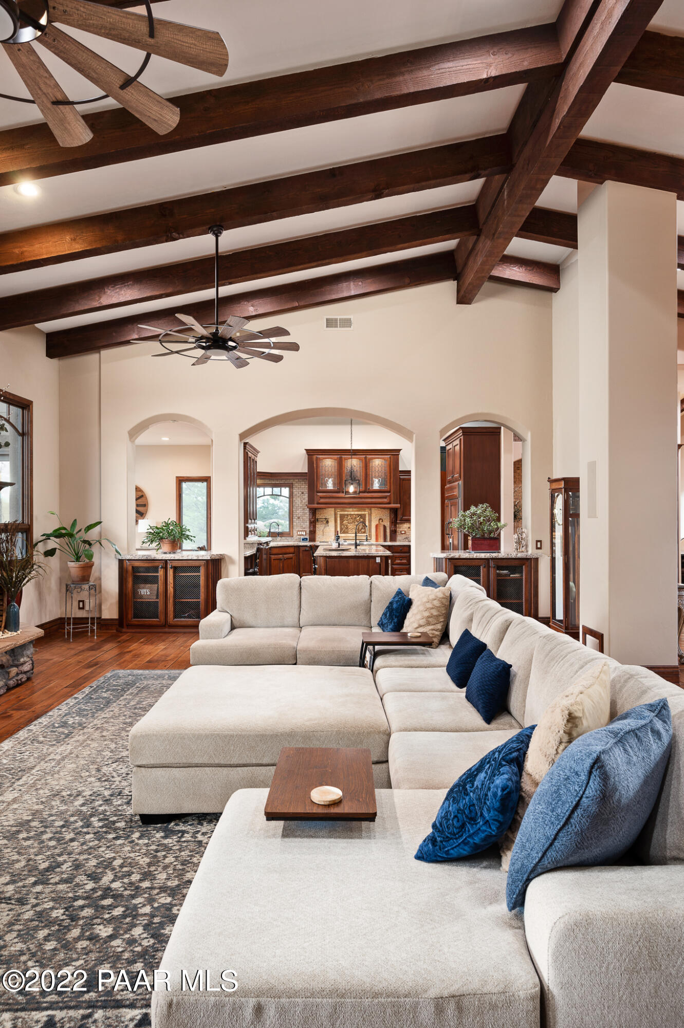 5350 West Three Forks Road Prescott, AZ 86305 - Photo 19 of 90 a bedroom with furniture and a large window