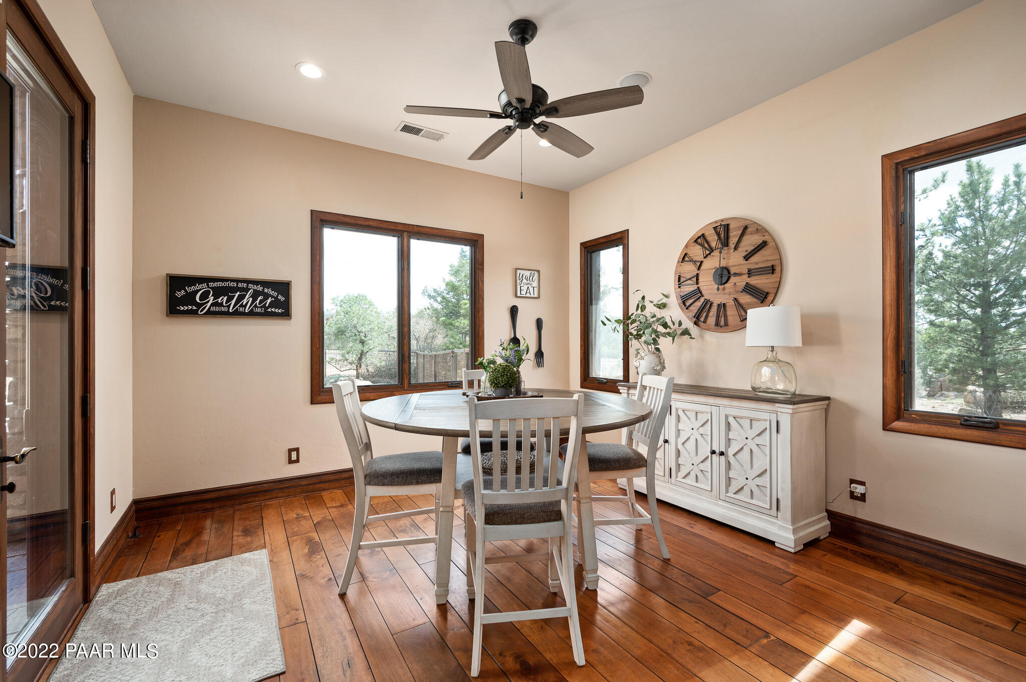 5350 West Three Forks Road Prescott, AZ 86305 - Photo 23 of 90 a view of a livingroom with furniture window and wooden floor