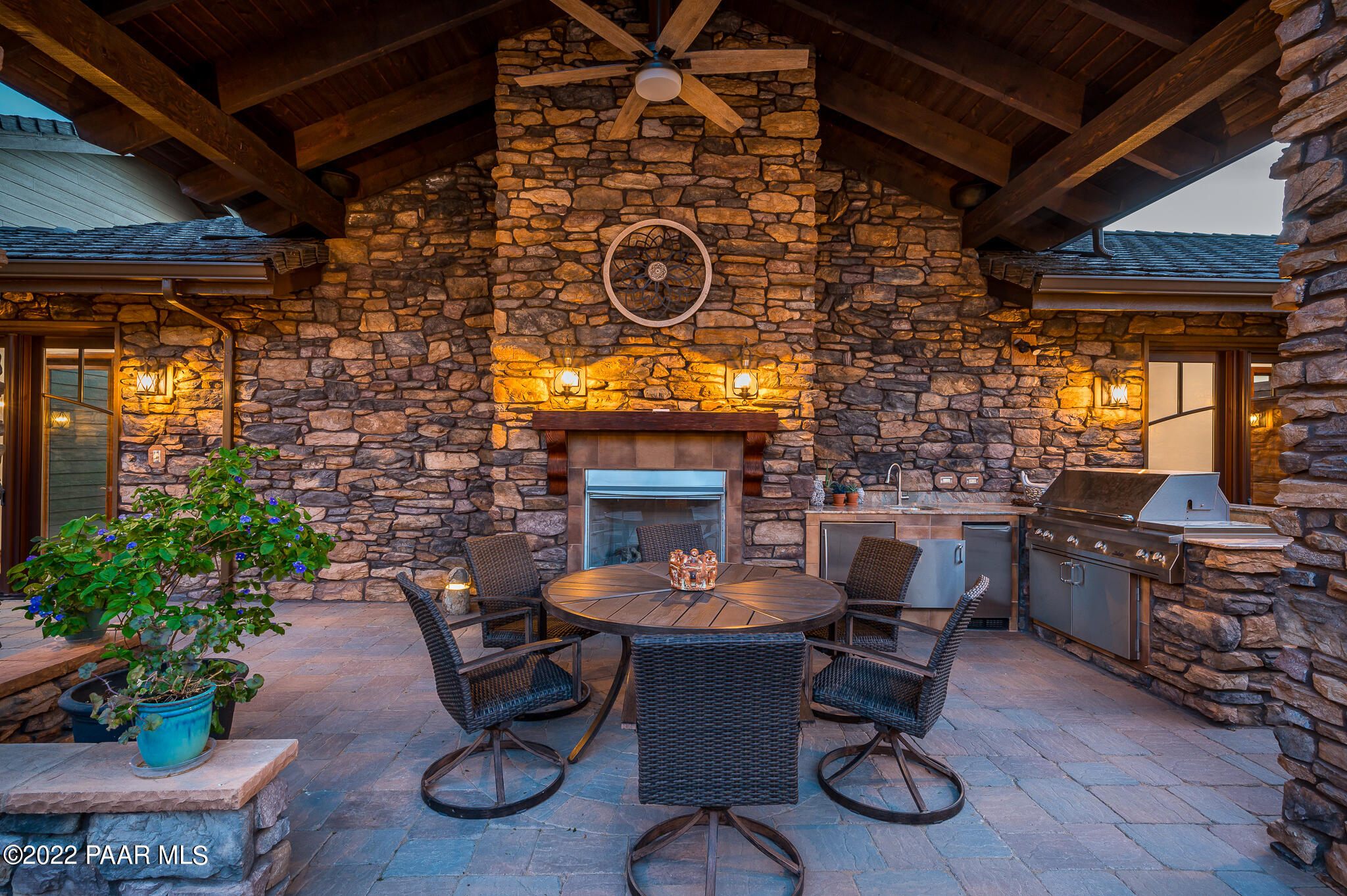 5350 West Three Forks Road Prescott, AZ 86305 - Photo 54 of 90 a view of a dining room with furniture window and outside view