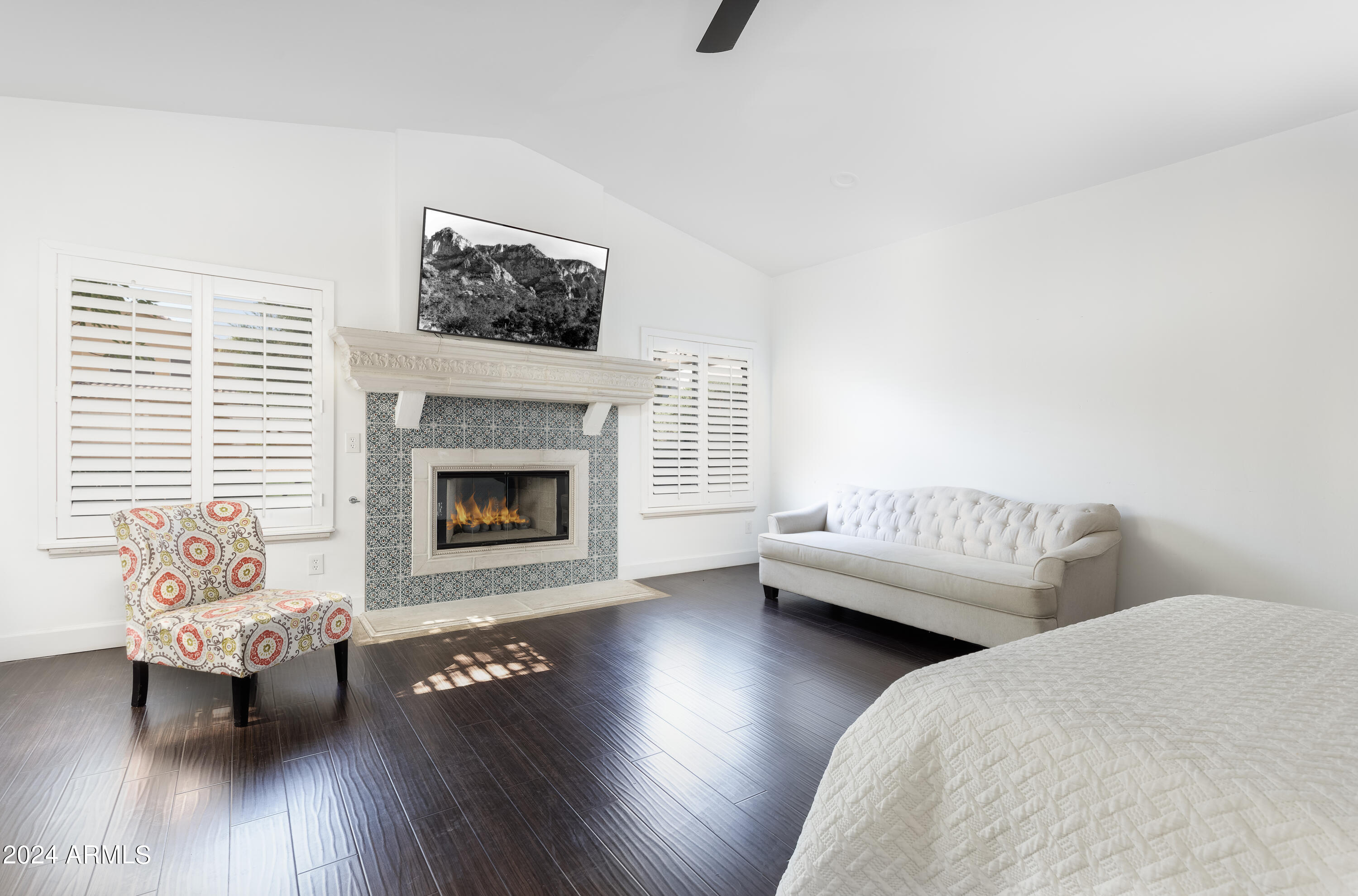 2134 East Victor Road Gilbert, AZ 85296 - Photo 10 of 15 Office or bedroom with a gas fireplace