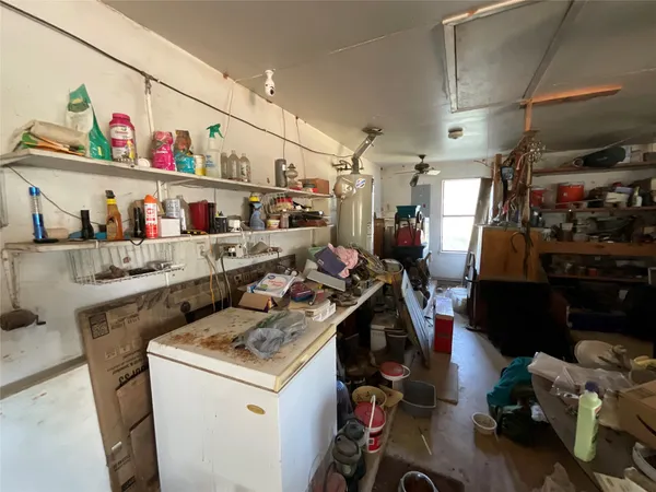 a view of storage and utility room