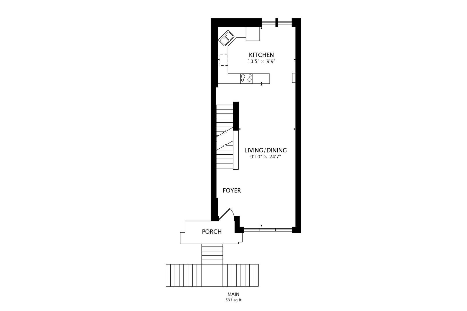 855 West Erie Street, Unit 126 Chicago, IL 60642 - Photo 21 of 24 a picture of floor plan