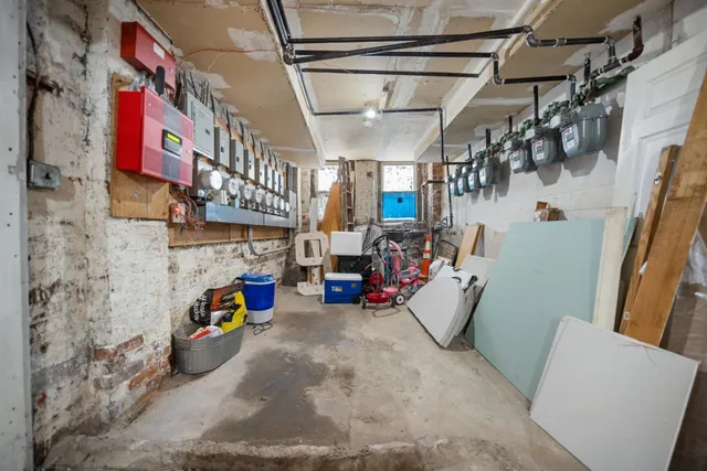 a view of parking garage