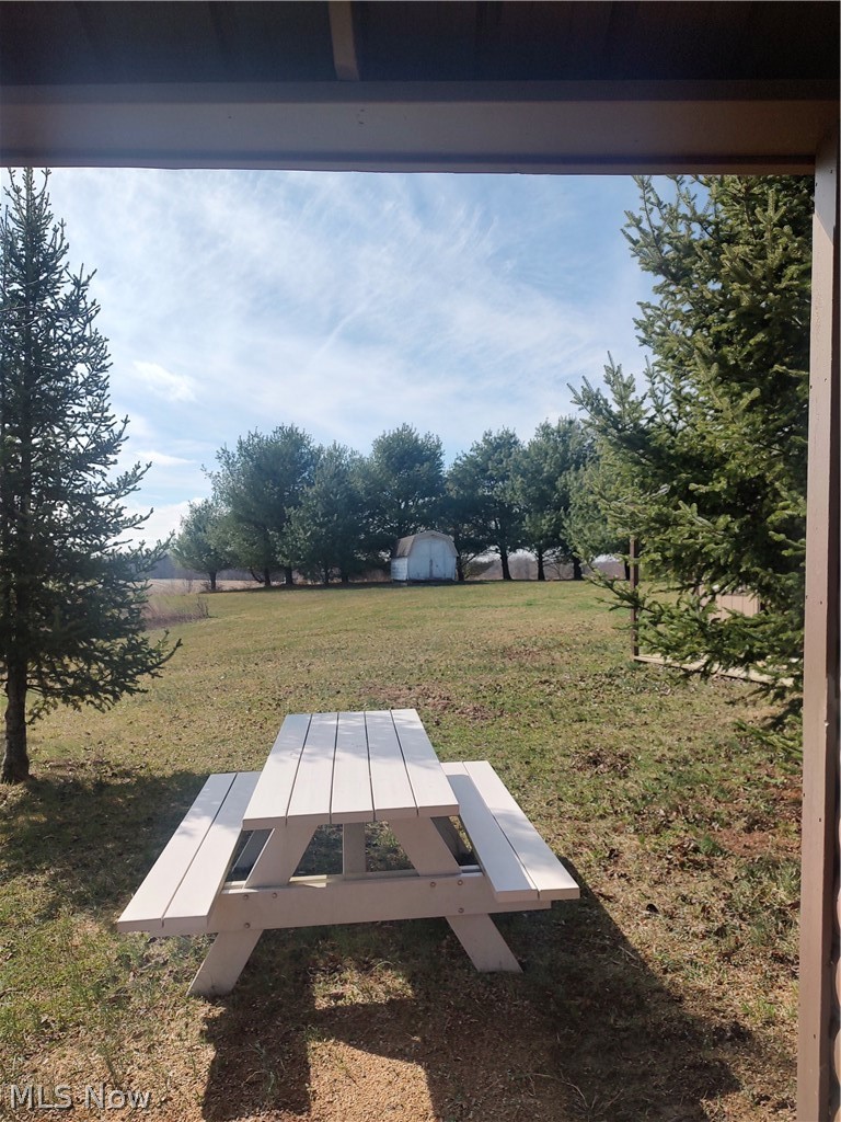 11973 Virtue Road Kimbolton, OH 43749 - Photo 5 of 12 View of grassy yard featuring a shed