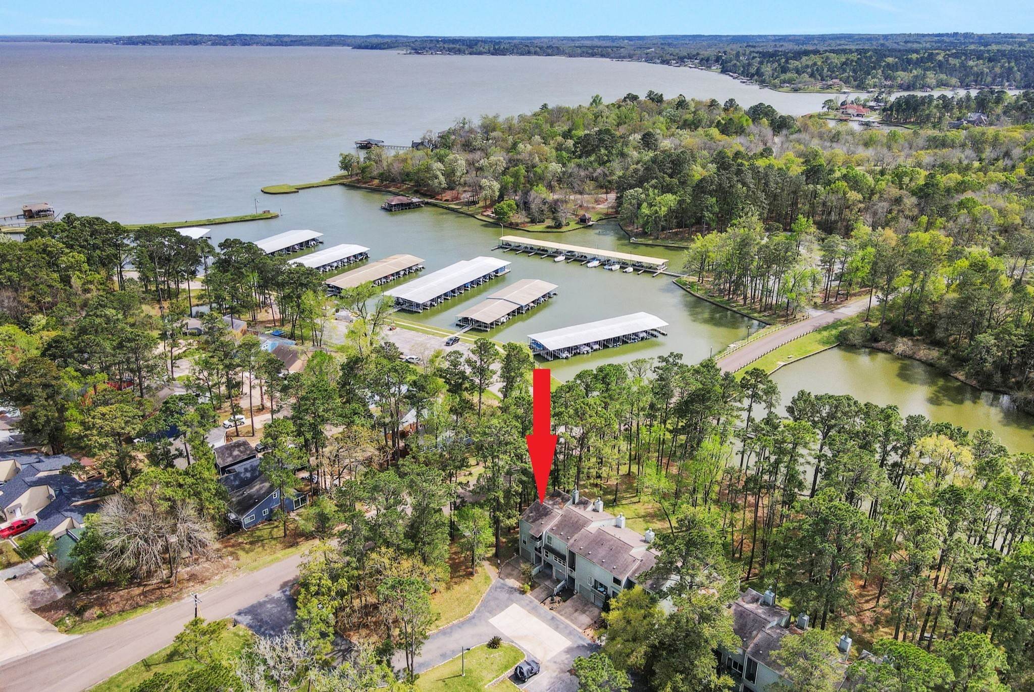 178 Villa Way Coldspring, TX 77331 - Photo 35 of 43 an aerial view of a residential houses with outdoor space