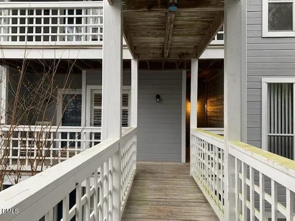 a view of balcony with staircase