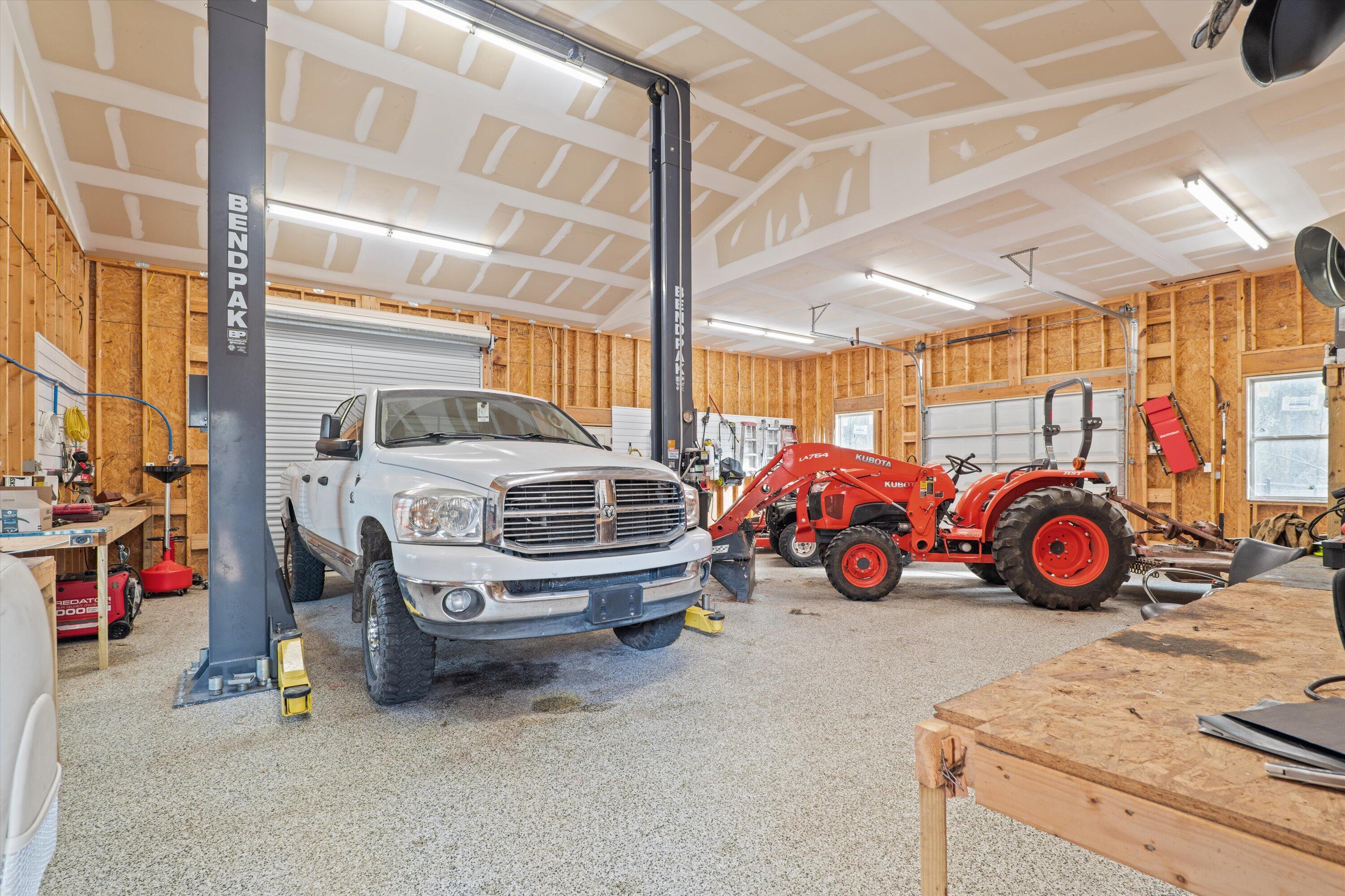 348 Old Sudlow Lake Road North Augusta, SC 29841 - Photo 53 of 69 Shop with Garage Door, Car Lift, Epoxy Floor, Full Electrical