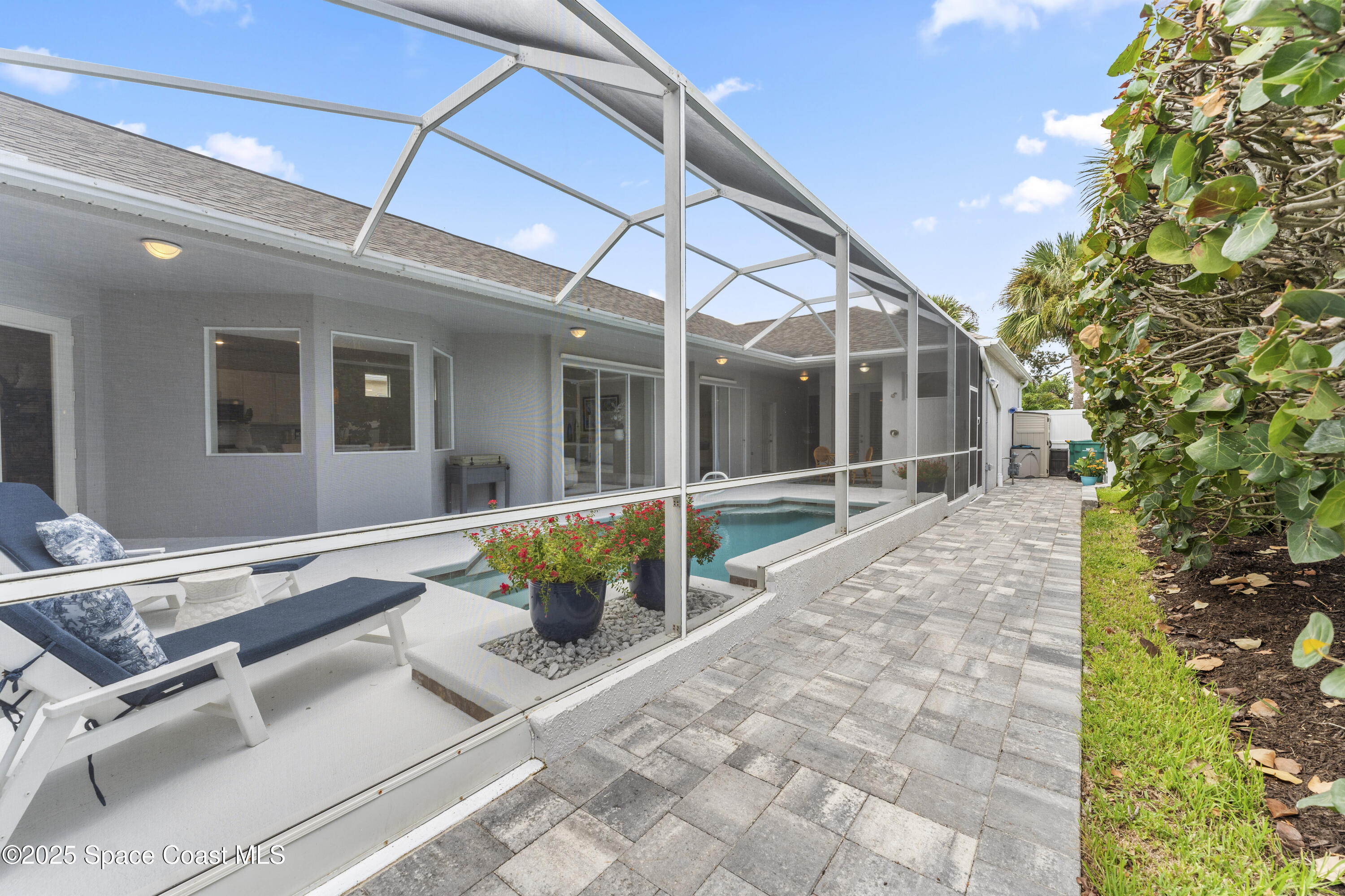 3053 Jacobaeus Lane Indialantic, FL 32903 - Photo 28 of 35 a view of swimming pool with seating area