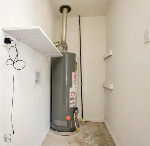 a view of water heater room