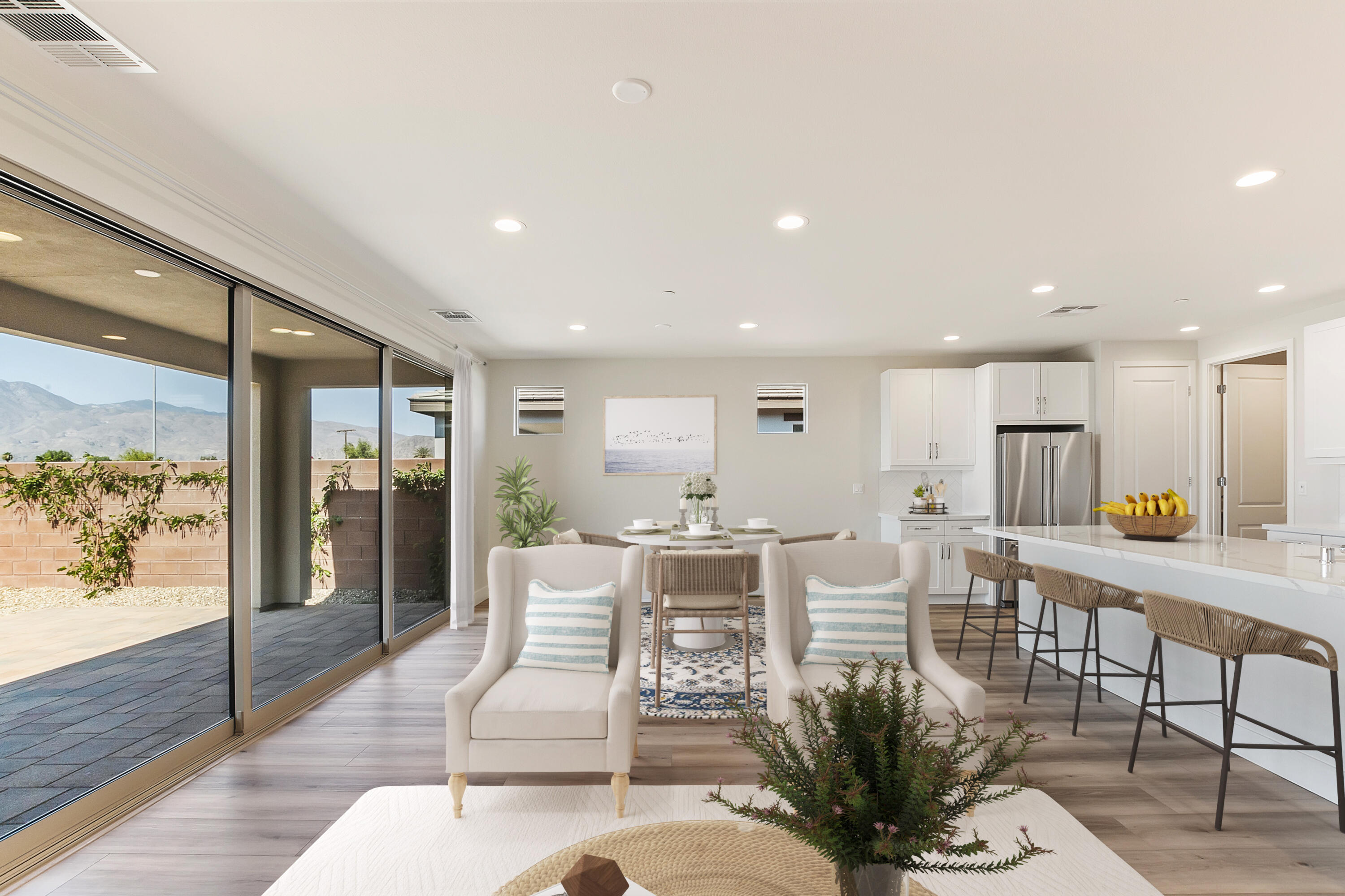 82365 Murray Canyon Drive, Unit LT#8199 Indio, CA 92201 - Photo 2 of 39 a living room with furniture a wooden floor and next to a window