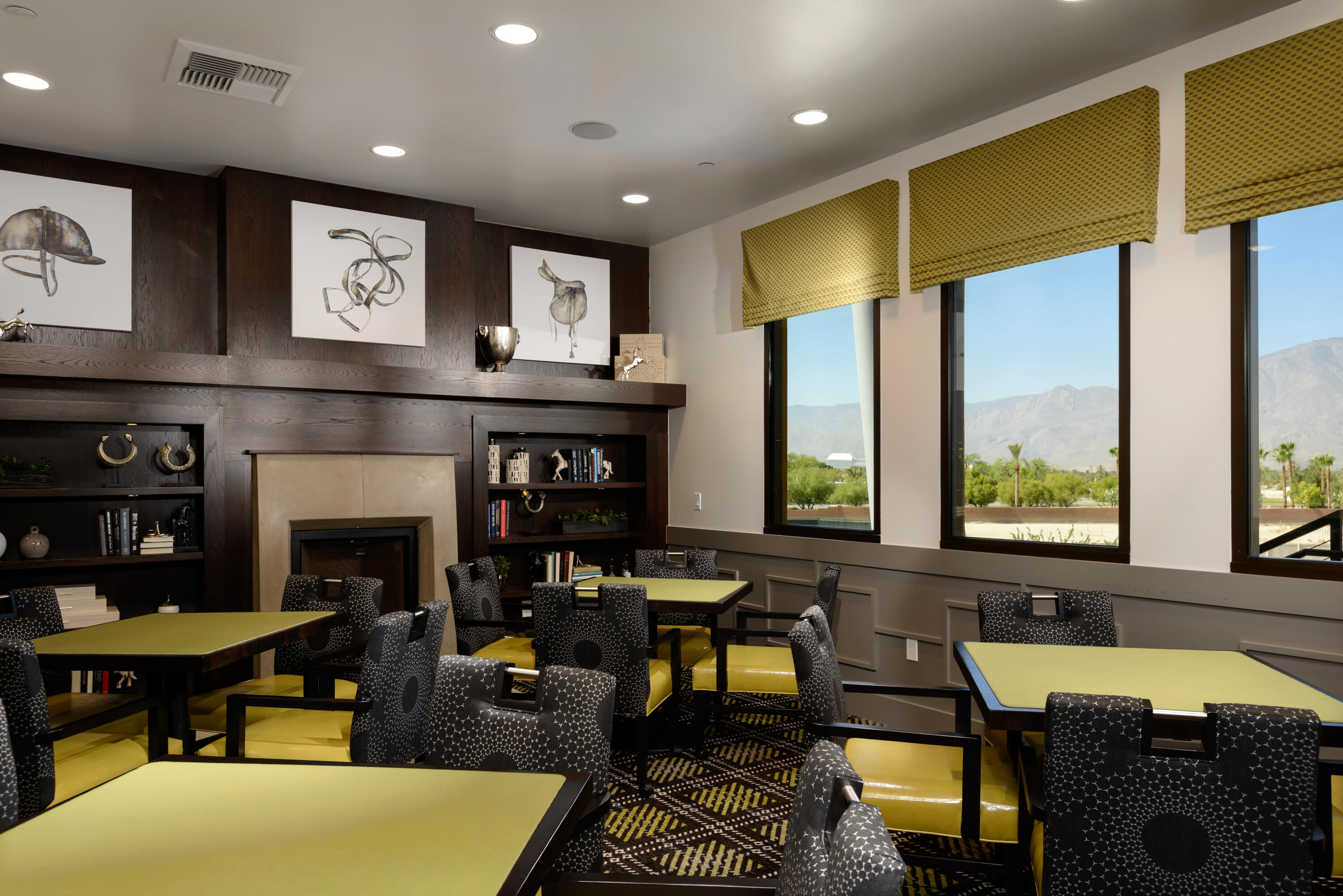 82365 Murray Canyon Drive, Unit LT#8199 Indio, CA 92201 - Photo 33 of 39 a living room with furniture and a fireplace