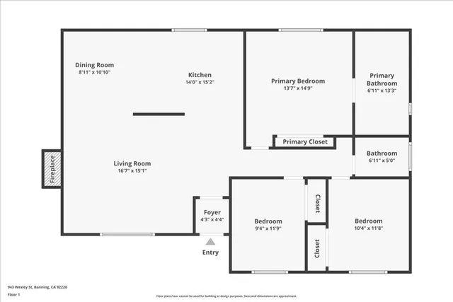 $679,000 | 943 Wesley Street, Banning, CA 92220