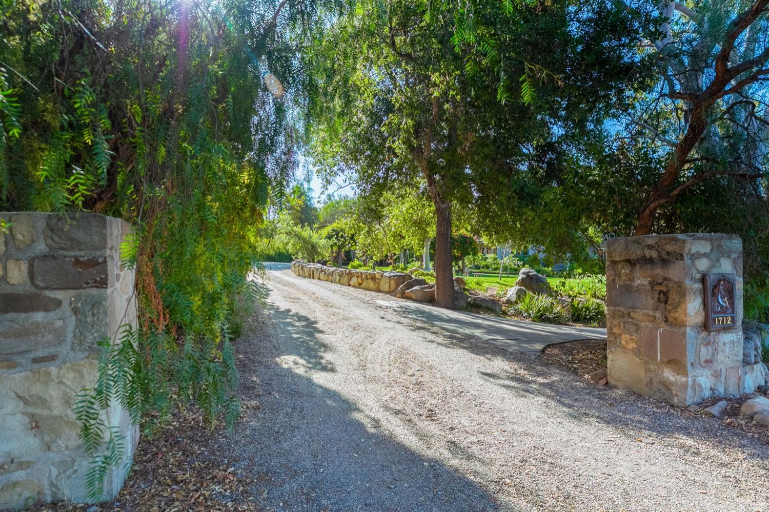 1712 Ladera Road Ojai, CA 93023 - Photo 46 of 47 a view of a street with a large trees