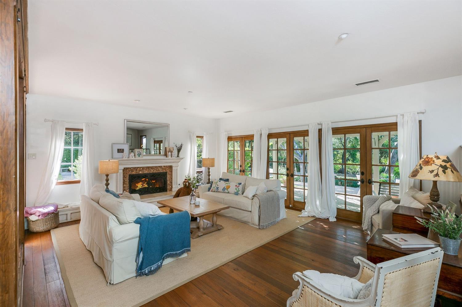 1712 Ladera Road Ojai, CA 93023 - Photo 5 of 47 a living room with furniture and a fireplace