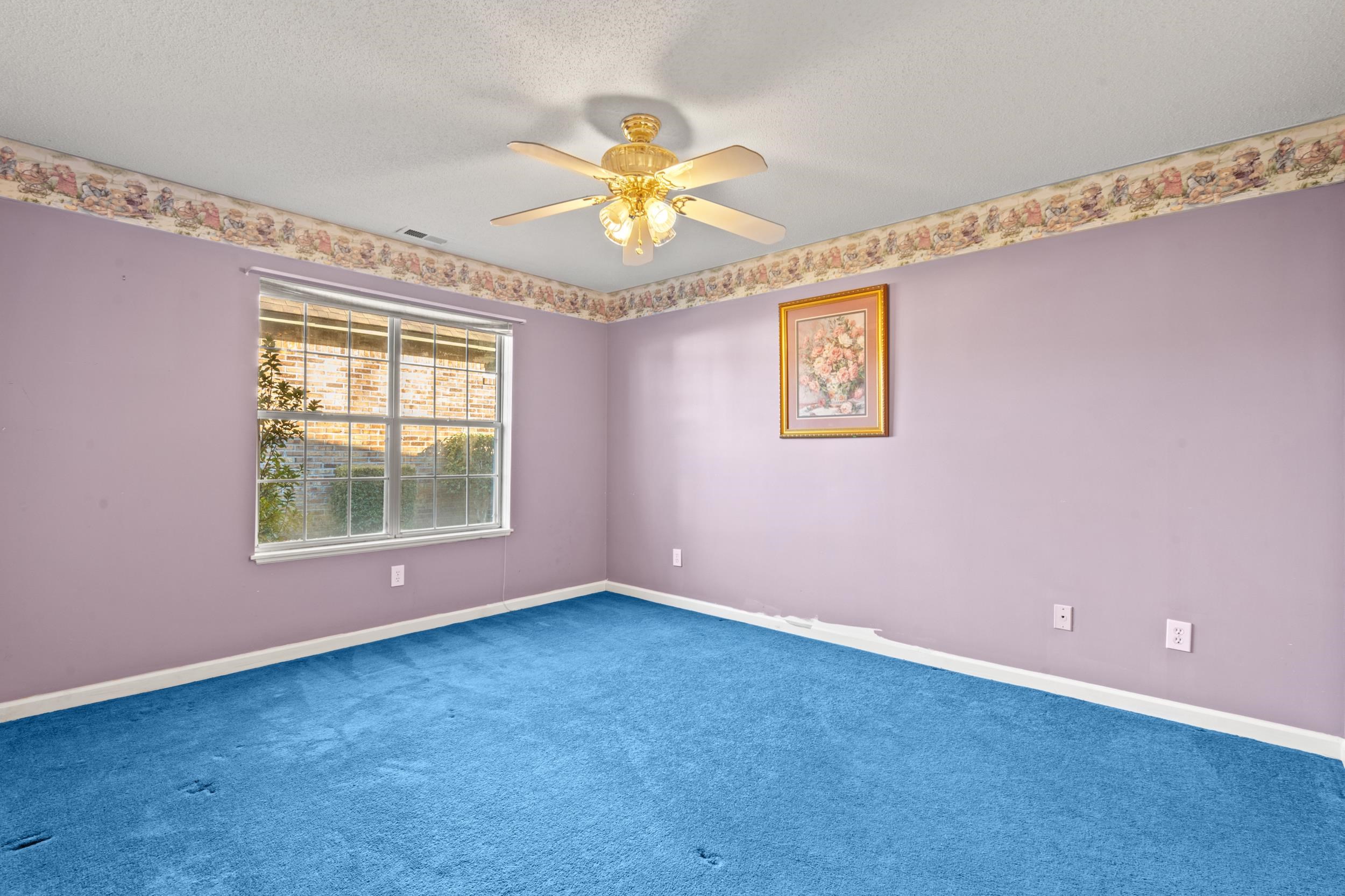 3106 Robyn Court Little River, SC 29566 - Photo 27 of 37 Carpeted empty room featuring a textured ceiling and a ceiling fan