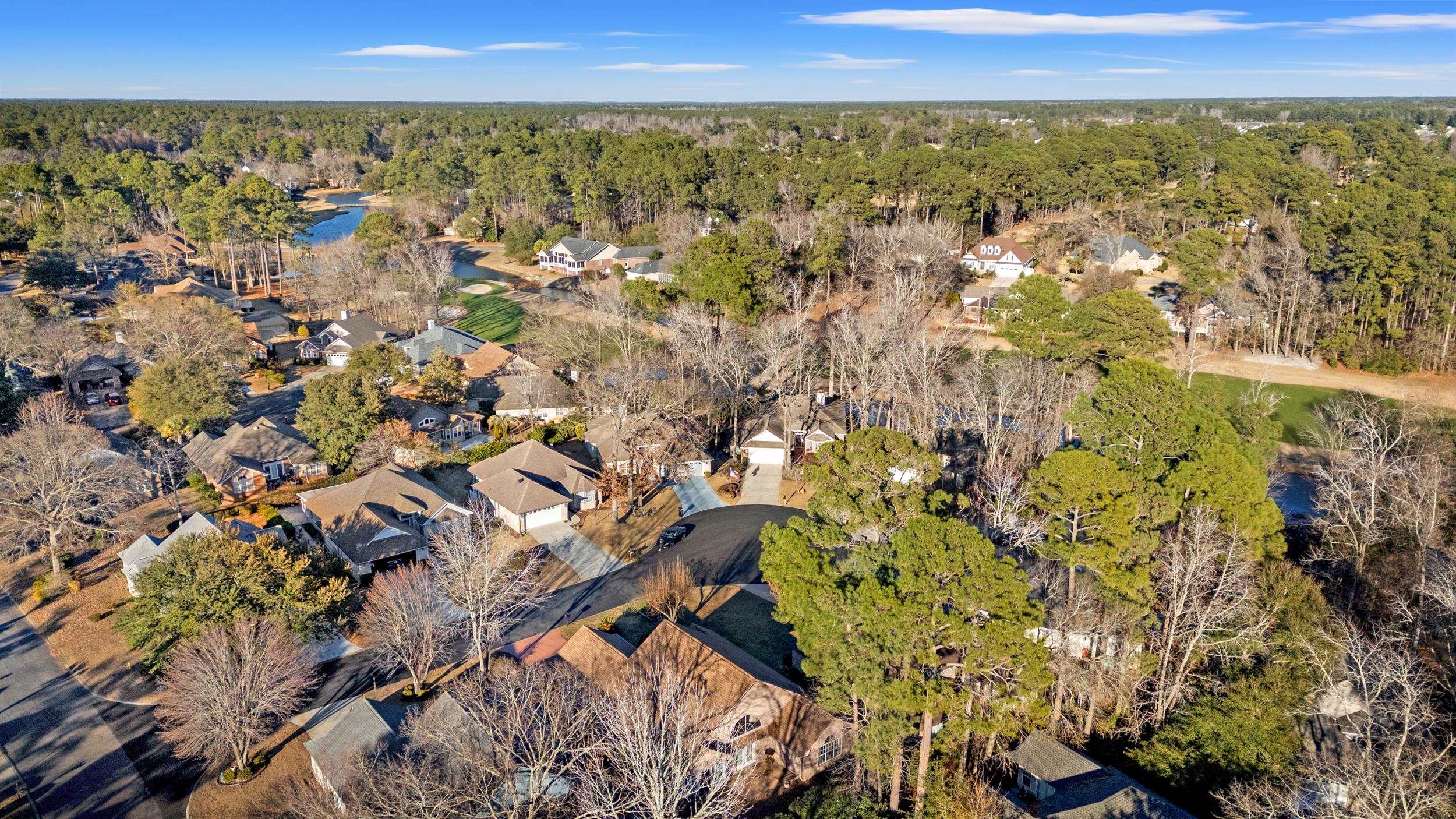 3106 Robyn Court Little River, SC 29566 - Photo 35 of 37 Aerial view of property and surrounding area with nearby suburban area