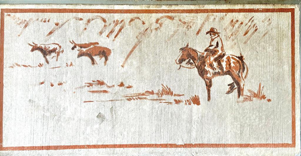 990 Farm To Market 113 Weatherford, TX 76088 - Photo 16 of 37 a black and white photo of a painting