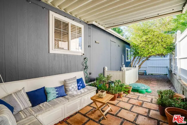 a outdoor living space with furniture