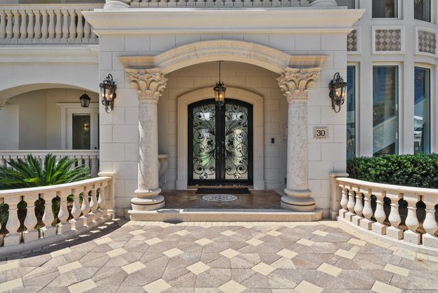 a view of a entrance gate of a house