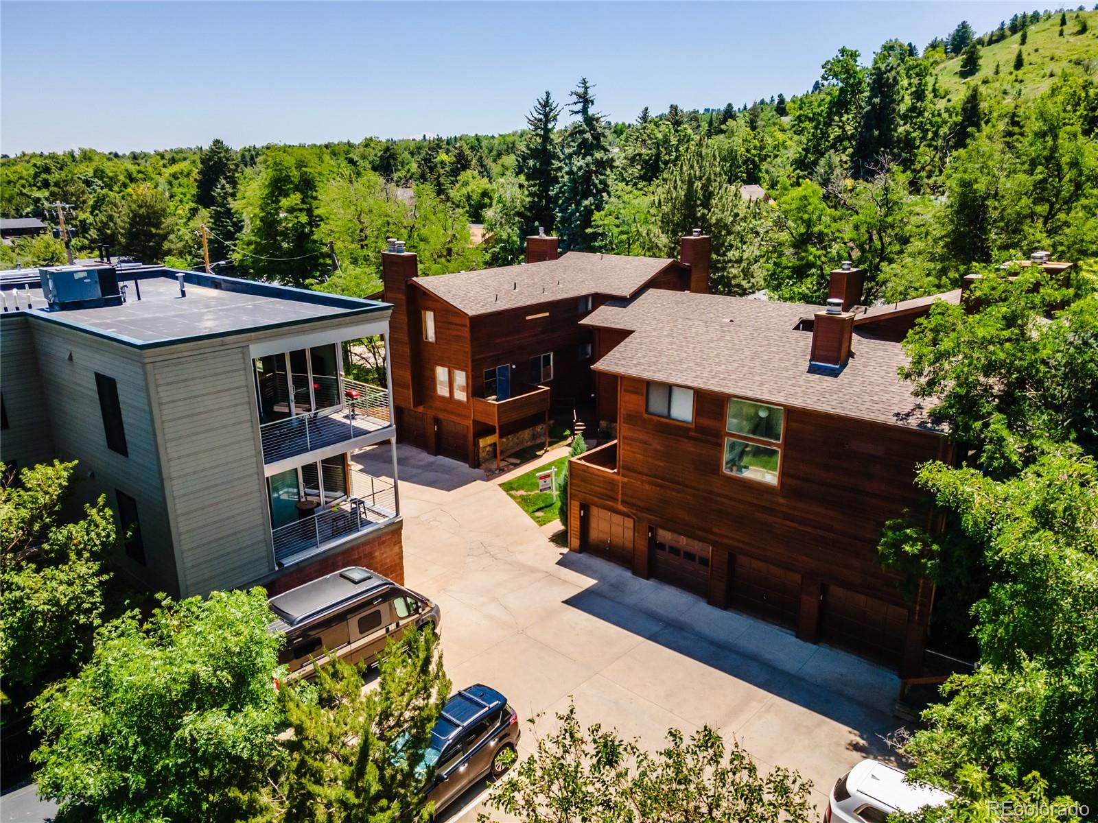 1633 4th Street, Unit C Boulder, CO 80302 - Photo 31 of 40 an aerial view of a house with a yard