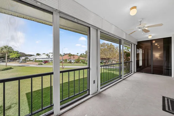 a view of a city from a balcony
