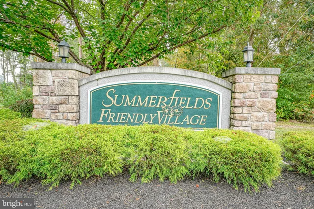 a sign broad in front of a white house