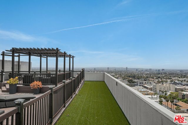 a view of city from a balcony