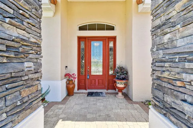 a view of an entryway door of the house