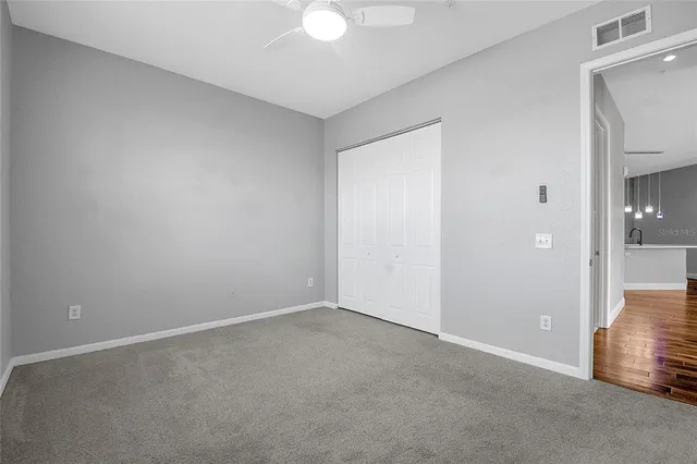 a view of an empty room
