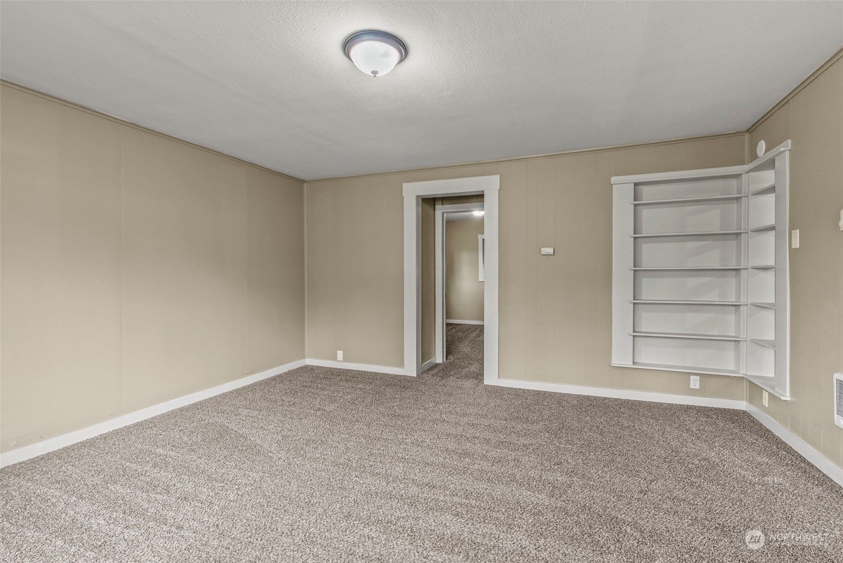 259 Stowell Road Salkum, WA 98582 - Photo 6 of 19 an empty room with shelves and closet