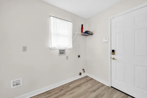a view of a room with closet