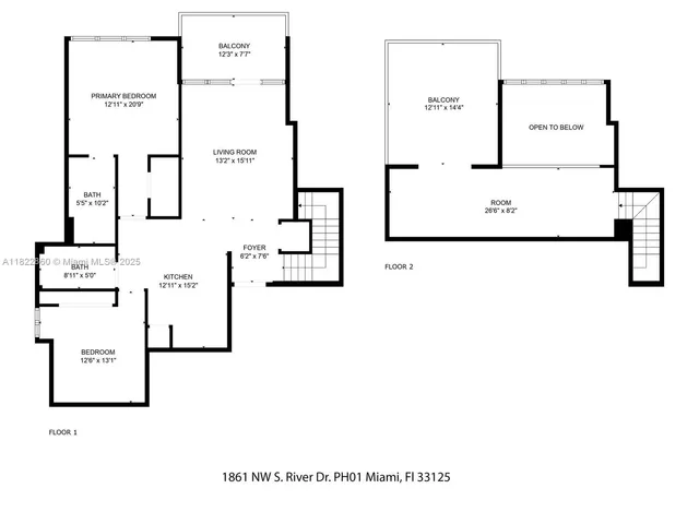 $475,000 | 1861 Northwest S River Drive, Unit PH01, Miami, FL 33125