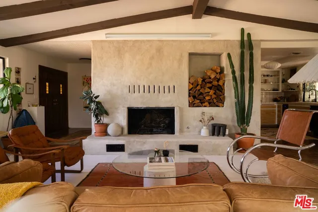 a outdoor living space with furniture