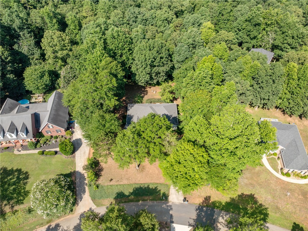 108 Winterbrook Circle Seneca, SC 29678 - Photo 39 of 40 An aerial perspective reveals a private residence nestled amidst verdant mature trees and landscaped grounds.