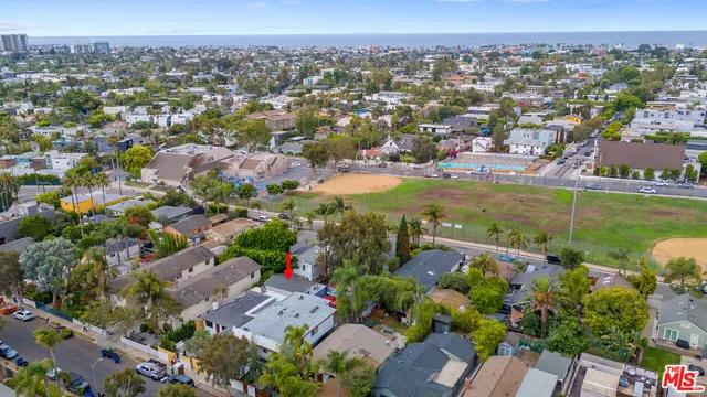 an aerial view of a city with lots of residential buildings