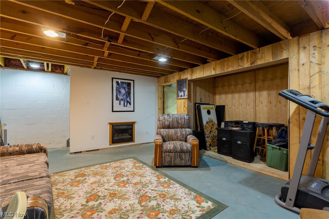 3465 Yost Road Litchfield, OH 44253 - Photo 21 of 27 Basement featuring wooden walls