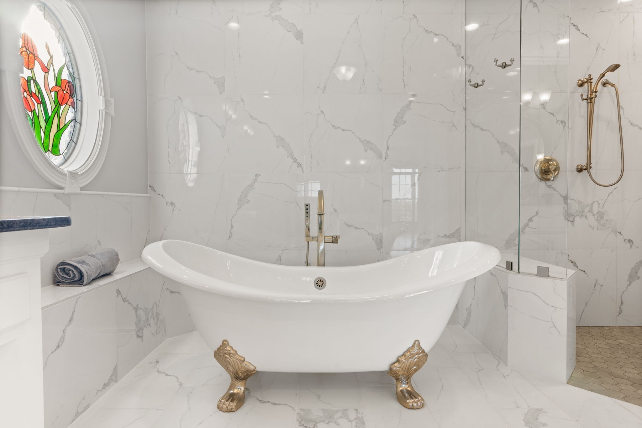 1729 Hudson Road Madison, TN 37115 - Photo 24 of 69 a bathroom with a sink a mirror and a shower